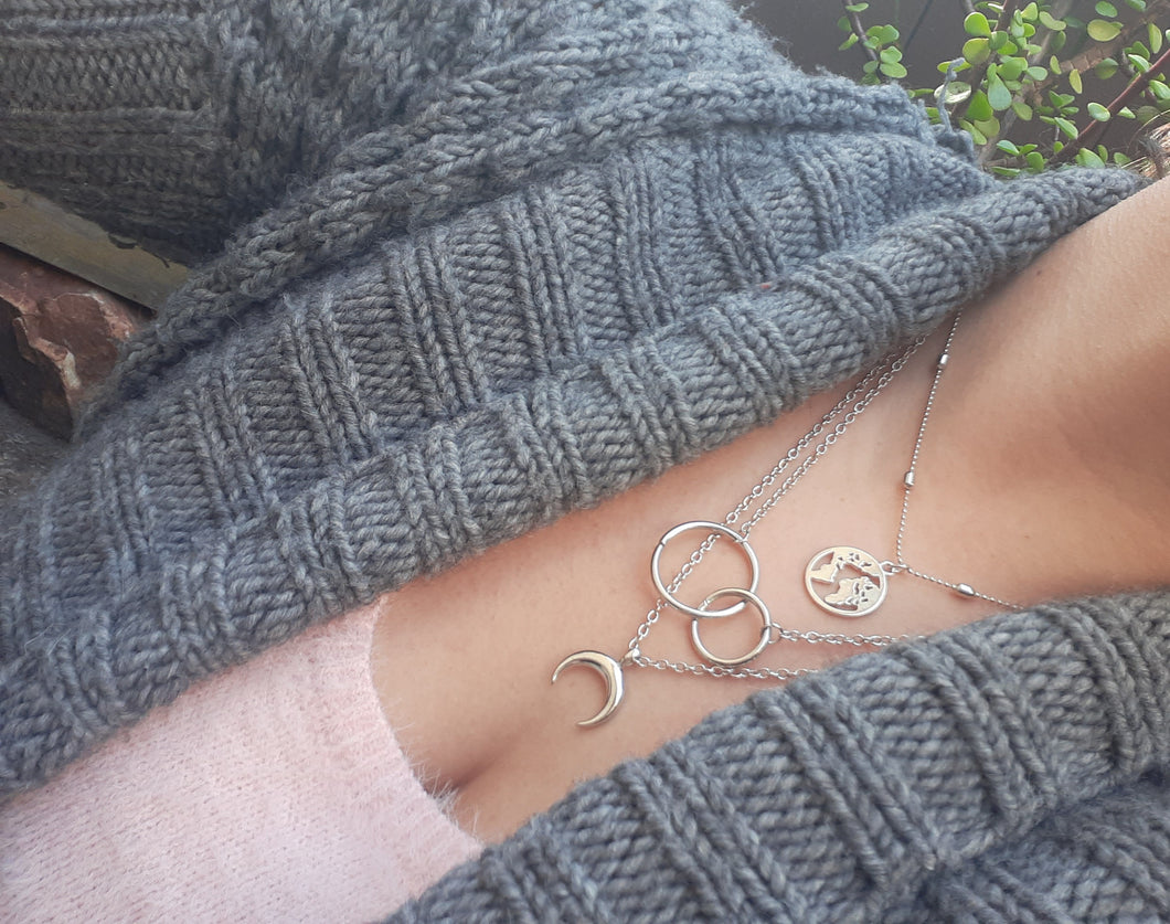 To The Moon And Back Layering Necklaces