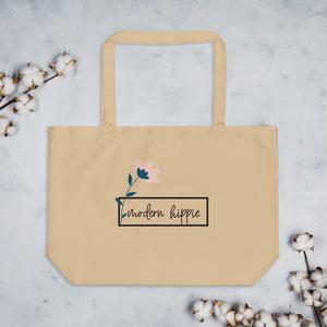 modern hippie tote bag