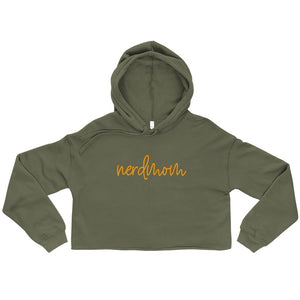 nerdmom crop hoodie